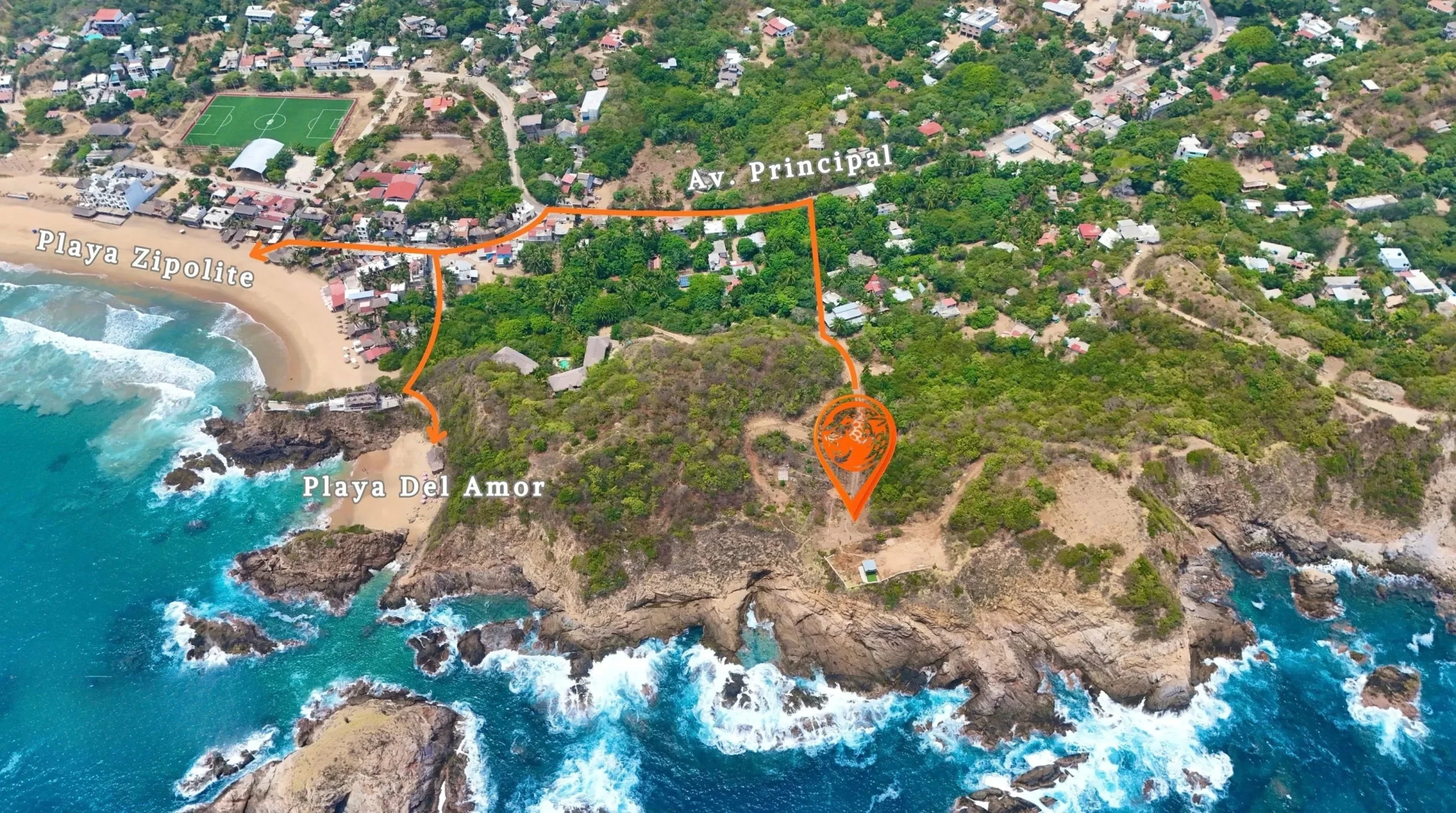 Fraccionamiento en Playa Zipolite: terrenos con servicios